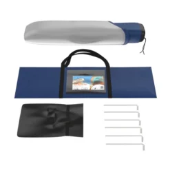 Leisure Sports Pop-up Beach Tent With Carrying Bag - Blue -OUTSUNNY Shop GUEST bdf4afba 2465 4dde a13c d9858efd9b7f