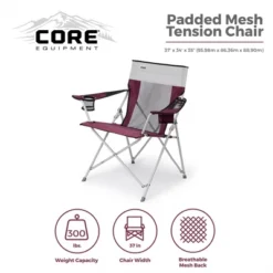 Core Portable Heavy Duty Folding Chair With Cooling Mesh Back And Carrying Storage Bag For Outdoor Sporting Events Or Camping Trips, Wine 9 Core Portable Heavy Duty Folding Chair With Cooling Mesh Back And Carrying Storage Bag For Outdoor Sporting Events Or Camping Trips, Wine -OUTSUNNY Shop GUEST be2c111e 1c00 46c1 afc0 910ee2ba43a7
