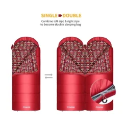 KingCamp Adult Cold Weather Sleeping Bag For Camping Down To 30 Degrees, Red 8 KingCamp Adult Cold Weather Sleeping Bag For Camping Down To 30 Degrees, Red -OUTSUNNY Shop GUEST be76bb1e e3e9 4dcd 9140 d8d2a8404470