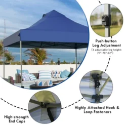 Costway 10' X 10' Portable Pop Up Canopy Event Party Tent Adjustable W/Roller Bag White/Blue/Grey 19 Costway 10' X 10' Portable Pop Up Canopy Event Party Tent Adjustable W/Roller Bag White/Blue/Grey -OUTSUNNY Shop GUEST be8e74be 74d7 40c5 aaa5 937937554f66