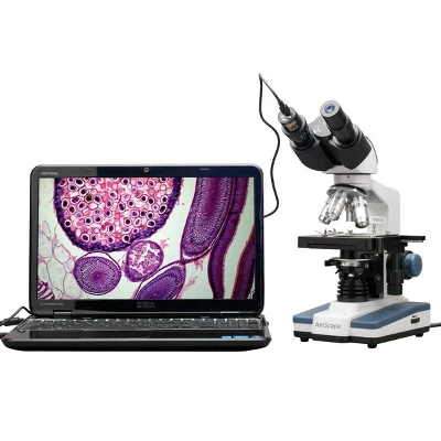 40X To 2500X Binocular Compound Microscope With Digital Camera And Interactive Software - AmScope 10 40X To 2500X Binocular Compound Microscope With Digital Camera And Interactive Software - AmScope - Image 8