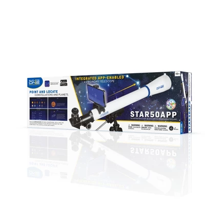 National Geographic Explore One STARAPP - 50mm Refractor Telescope W/ Panhandle Mount And Astronomy APP 6 National Geographic Explore One STARAPP - 50mm Refractor Telescope W/ Panhandle Mount And Astronomy APP - Image 4