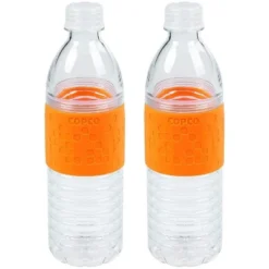 Copco Hydra 2-Pack Water Bottle 16.9 Ounce Non Slip Sleeve BPA Free Tritan Plastic Reusable -OUTSUNNY Shop GUEST c184e558 2a5f 490a 9c62 0b0c01d9ea15