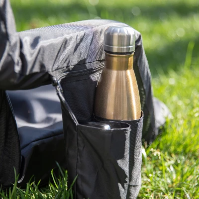 Flash Furniture Extra Wide Lightweight Reclining Stadium Chair With Armrests, Padded Back & Seat With Dual Storage Pockets And Backpack Straps 8 Flash Furniture Extra Wide Lightweight Reclining Stadium Chair With Armrests, Padded Back & Seat With Dual Storage Pockets And Backpack Straps - Image 6