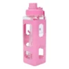 SANRIO Hello Kitty Character Face 24 Oz Pink Square Plastic Water Bottle