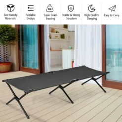 Costway Folding Camping Cot & Bed Heavy-Duty For Adults Kids W/ Carrying Bag 300LBS Grey 15 Costway Folding Camping Cot & Bed Heavy-Duty For Adults Kids W/ Carrying Bag 300LBS Grey -OUTSUNNY Shop GUEST c300ded2 ca21 4639 bb2a bdfa87090e29