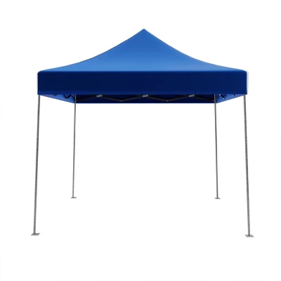 Pop-Up Canopy – Water-Resistant Outdoor Party Tent With Instant Set-Up, Easy Storage, And Portable Carry Bag – 10x10 Sun Shelter By Stalwart (Blue) 6 Pop-Up Canopy – Water-Resistant Outdoor Party Tent With Instant Set-Up, Easy Storage, And Portable Carry Bag – 10x10 Sun Shelter By Stalwart (Blue) - Image 4