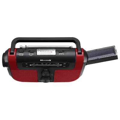 WeatherX WB/AM/FM Solar Charge Radio - Red (WR383R) 3 WeatherX WB/AM/FM Solar Charge Radio - Red (WR383R)