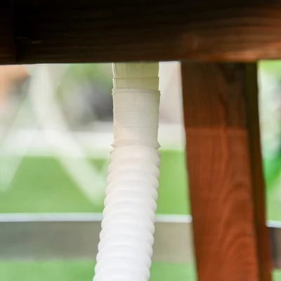 Outsunny 13 Gallons Retro Style Wooden Cooler Ice Bucket With Support Frame, Foldable Flip Cover, And Drain Faucet 8 Outsunny 13 Gallons Retro Style Wooden Cooler Ice Bucket With Support Frame, Foldable Flip Cover, And Drain Faucet - Image 6