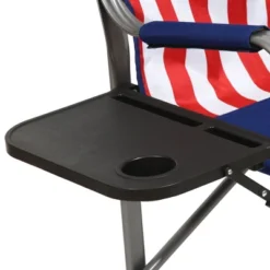 Kamp-Rite AFC101 Outdoor Tailgating Camping Outdoor Indoor Folding Portable Compact Directors Chair With Side Table, USA Flag (2 Pack) -OUTSUNNY Shop GUEST c909dfba c563 40e7 89e1 ff43a0743bd0