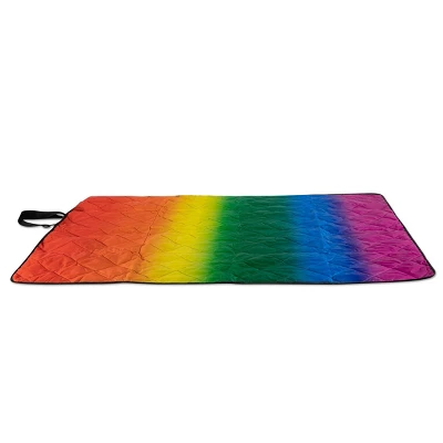 NHL Seattle Kraken Vista Outdoor Picnic Blanket & Tote - Rainbow/Black 3 NHL Seattle Kraken Vista Outdoor Picnic Blanket & Tote - Rainbow/Black