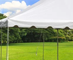 Party Tents Direct Weekender Outdoor Canopy Pole Tent, White, 20 Ft X 20 Ft -OUTSUNNY Shop GUEST ca180907 8b87 48bd b3ef 5e7881d4ae2a