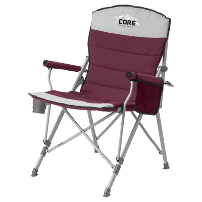 CORE 2-Pack 300-Pound Capacity Polyester Padded Arm Chair With Carry Bag & Instant Cabin 11-Person Cabin Tent W/Screen Room, 24 Stakes & Carry Bag 3 CORE 2-Pack 300-Pound Capacity Polyester Padded Arm Chair With Carry Bag & Instant Cabin 11-Person Cabin Tent W/Screen Room, 24 Stakes & Carry Bag