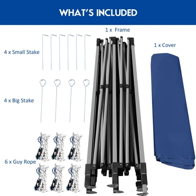 Costway 10'x20' Pop Up Canopy Tent Folding Heavy Duty Sun Shelter Adjustable W/Bag 11 Costway 10'x20' Pop Up Canopy Tent Folding Heavy Duty Sun Shelter Adjustable W/Bag - Image 9