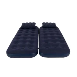 Pool Central 6.25' Navy Blue 3 In 1 Inflatable Flocked Air Mattress With Pillows -OUTSUNNY Shop GUEST cbf82b0c ac56 4769 a5eb 0cdc85a06a0b