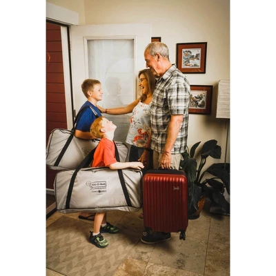 Disc-O-Bed Youth Kid-O-Bunk 62 X 28 Inch Portable Folding Bunked Double Camping Cot Bed With 2 Organizers And 2 Carry Bags, Navy Blue 7 Disc-O-Bed Youth Kid-O-Bunk 62 X 28 Inch Portable Folding Bunked Double Camping Cot Bed With 2 Organizers And 2 Carry Bags, Navy Blue - Image 5