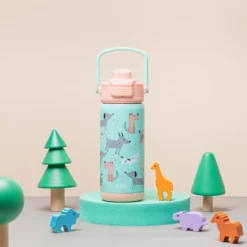 Zak Designs Antimicrobial 14oz Stainless Steel Double Wall Vacuum Beacon Water Bottle -OUTSUNNY Shop GUEST ce73ebc6 c6b5 4652 af22 2309c90e6f4a