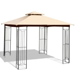 Tangkula 2-Tiers 10'x10' Outdoor Canopy Gazebo Heavy-Duty Steel Frame Party Patio Large Canopy L-Shaped Gazebo Beige/Grey 16 Tangkula 2-Tiers 10'x10' Outdoor Canopy Gazebo Heavy-Duty Steel Frame Party Patio Large Canopy L-Shaped Gazebo Beige/Grey -OUTSUNNY Shop GUEST cf2d8c46 5b7b 44aa 821d 23bc867592a9