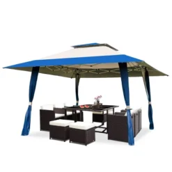 Tangkula 13' X13' Folding Gazebo Canopy Patio Outdoor Tent Party Shade Shelter -OUTSUNNY Shop GUEST cf8c81e8 0ffe 43d1 9133 7ac9e8266fef
