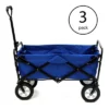 Mac Sports Collapsible Folding Steel Frame Outdoor Garden Wagon, Blue (3 Pack) -OUTSUNNY Shop GUEST d0bfb332 58b6 4488 9e20 5046d08af236