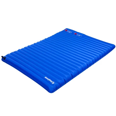 KingCamp Extra Thick 3.93" Double Sleeping Pad Camping Mattress, 2-Person Lightweight Inflatable Air Mat For Backpacking/Hiking, 76" X 54," Blue 3 KingCamp Extra Thick 3.93" Double Sleeping Pad Camping Mattress, 2-Person Lightweight Inflatable Air Mat For Backpacking/Hiking, 76" X 54," Blue