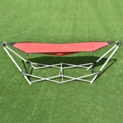 Costway Red Portable Folding Hammock Lounge Camping Bed Steel Frame Stand W/Carry Bag -OUTSUNNY Shop GUEST d10732e3 7e58 47dd 9ce7 a311d2137d02