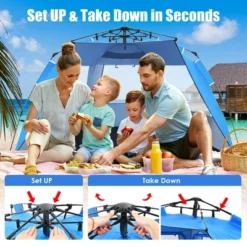 Costway 3-4 Person Easy Pop Up Beach Tent UPF 50Plus Portable Sun Shelter Orange/Blue 20 Costway 3-4 Person Easy Pop Up Beach Tent UPF 50Plus Portable Sun Shelter Orange/Blue -OUTSUNNY Shop GUEST d14516cc da5c 424b bdf5 3a6e6d949766