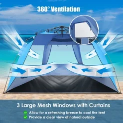 Costway 3-4 Person Easy Pop Up Beach Tent UPF 50Plus Portable Sun Shelter Orange/Blue 17 Costway 3-4 Person Easy Pop Up Beach Tent UPF 50Plus Portable Sun Shelter Orange/Blue -OUTSUNNY Shop GUEST d22f7e53 a973 48b1 a460 940ce6f9db13