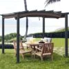 Tangkula Outdoor Retractable Pergola 10 X 10ft Patio Pergola Gazebo Sun Shade Shelter Canopy W/Heavy Duty Steel Frame For Beach -OUTSUNNY Shop GUEST d37ee6f0 608f 407a 85c8 6bbbca89072b