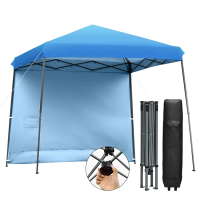 Costway 10ft X 10ft Pop Up Tent Slant Leg Canopy W/ Roll-up Side Wall 12 Costway 10ft X 10ft Pop Up Tent Slant Leg Canopy W/ Roll-up Side Wall - Image 10