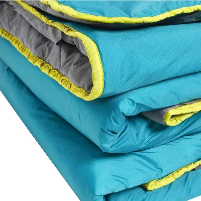 Lightspeed Outdoors Sundown Camp Quilt, Camping Blanket, Teal 10 Lightspeed Outdoors Sundown Camp Quilt, Camping Blanket, Teal - Image 8