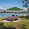 Z-Shade 10 X 10 Foot Angled Leg Instant Shade Outdoor Canopy Tent Portable Gazebo Shelter For Camping Or Backyard Grilling, Green -OUTSUNNY Shop GUEST dbbc2813 a925 43b6 934e 14ae9b4b2ef2