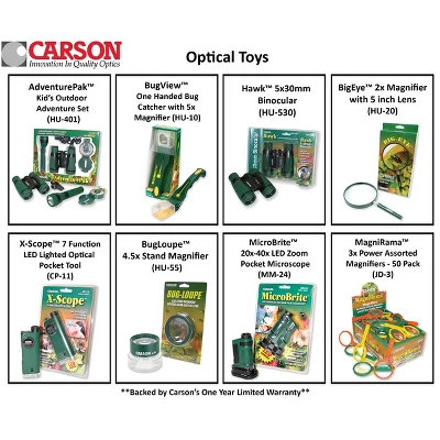 CARSON Hawk 30mm Kids' Deluxe Ultra Binoculars 5 CARSON Hawk 30mm Kids' Deluxe Ultra Binoculars - Image 3