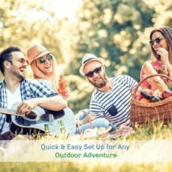 Beach Tent Sun Shelter - Sport Umbrella With UV Protection, Zip Up Porch For Privacy, And Carry Bag - Shade For Families By Wakeman Outdoors -OUTSUNNY Shop GUEST dc69776d 4009 4c3b 809f 4d35aa14145c 1