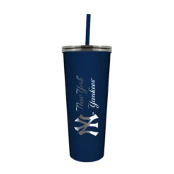MLB New York Yankees 24oz Skinny Tumbler With Straw