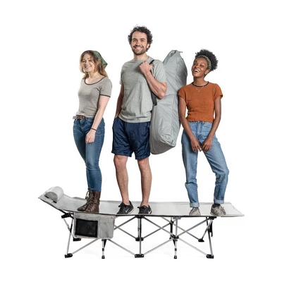 Alpcour XL Camping Cot - Compact Folding Bed For Adults & Kids With Pillow - 500 Lbs Capacity 3 Alpcour XL Camping Cot - Compact Folding Bed For Adults & Kids With Pillow - 500 Lbs Capacity