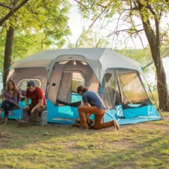 Core Equipment Lighted 9 Person Instant Cabin Tent -OUTSUNNY Shop GUEST df7d1788 c62a 4a0d 8226 ac62d2b2bf7c
