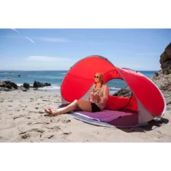 NFL Tennessee Titans Manta Portable Beach Tent - Red -OUTSUNNY Shop GUEST dfcdcb6e 341f 4e37 beca f669c04f288a