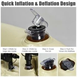 Costway Inflatable SUV Air Backseat Mattress Flocking Travel Pad W/Pump Camping Travel -OUTSUNNY Shop GUEST e0fbe56c 5c71 4076 8a06 2a8b13b251b9