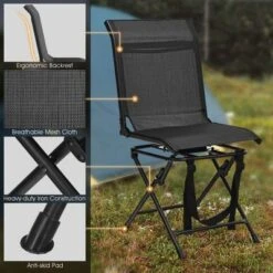 Costway Folding 360° Silent Swivel Hunting Chair Blind Chair All-weather Outdoor -OUTSUNNY Shop GUEST e1a370ef f0b0 4f8a 9318 129dc54eabef