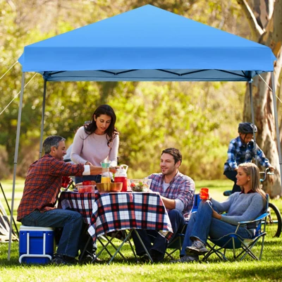 Costway 10ft X 10ft Pop Up Tent Slant Leg Canopy W/ Roll-up Side Wall 3 Costway 10ft X 10ft Pop Up Tent Slant Leg Canopy W/ Roll-up Side Wall