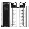 HYDRATE 900ml Water Bottle With Straw And Motivational Time Markings, Black 2 HYDRATE 900ml Water Bottle With Straw And Motivational Time Markings, Black -OUTSUNNY Shop GUEST e3fd9153 277d 4f09 90f0 dddfcda68762
