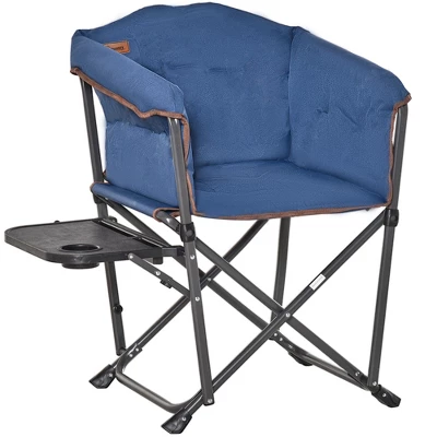 Outsunny Outdoor Director Chair, Folding Camping Chair With Thick Padded, Side Table And Heavy Duty Frame For Camping, Picnic, Beach, Hiking, Travel 9 Outsunny Outdoor Director Chair, Folding Camping Chair With Thick Padded, Side Table And Heavy Duty Frame For Camping, Picnic, Beach, Hiking, Travel - Image 7