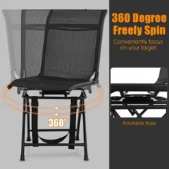Costway Folding 360° Silent Swivel Hunting Chair Blind Chair All-weather Outdoor -OUTSUNNY Shop GUEST e8d641a2 81a3 427d ac81 769421b4fb93