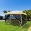 Outsunny 10' X 10' Pop Up Canopy Tent With Breathable Mesh Sidewalls, Easy Height Adjustable, Easy Transport Carrying Bag For Backyard Garden Patio -OUTSUNNY Shop GUEST e932989b 76c6 41c2 a10a 9b591587b894