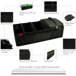 Picnic At Ascot - Ultimate Heavy Duty Trunk Organizer W/Cooler - No Slide Rigid Base - 70 LB Capacity - 30" Wide X 14.75" Deep X 9" High - Black 12 Picnic At Ascot - Ultimate Heavy Duty Trunk Organizer W/Cooler - No Slide Rigid Base - 70 LB Capacity - 30" Wide X 14.75" Deep X 9" High - Black -OUTSUNNY Shop GUEST e9708aaf f358 4d8d 9c1a 1e000f8aa8e3