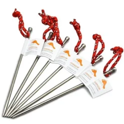 TOAKS Titanium Nail Peg 6-Pack PEG-06 - Outdoor Camping