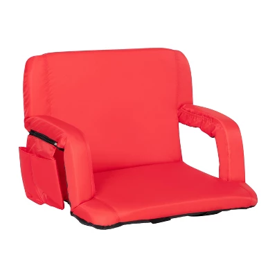Flash Furniture Extra Wide Lightweight Reclining Stadium Chair With Armrests, Padded Back & Seat With Dual Storage Pockets And Backpack Straps 17 Flash Furniture Extra Wide Lightweight Reclining Stadium Chair With Armrests, Padded Back & Seat With Dual Storage Pockets And Backpack Straps - Image 15