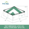 Party Tents Direct Weekender Outdoor Canopy Pole Tent, Green, 20 Ft X 20 Ft -OUTSUNNY Shop GUEST ea78b6ad 3824 4bc7 b528 f6e2441c9322