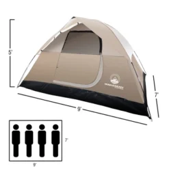 Leisure Sports 4-Person Dome Tent With Carry Bag - Tan 9 Leisure Sports 4-Person Dome Tent With Carry Bag - Tan -OUTSUNNY Shop GUEST ebdb3e98 7d39 4220 859d 089a6989b180